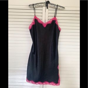 Victoria’s Secret Sexy Black Hot Pink Nightie.
